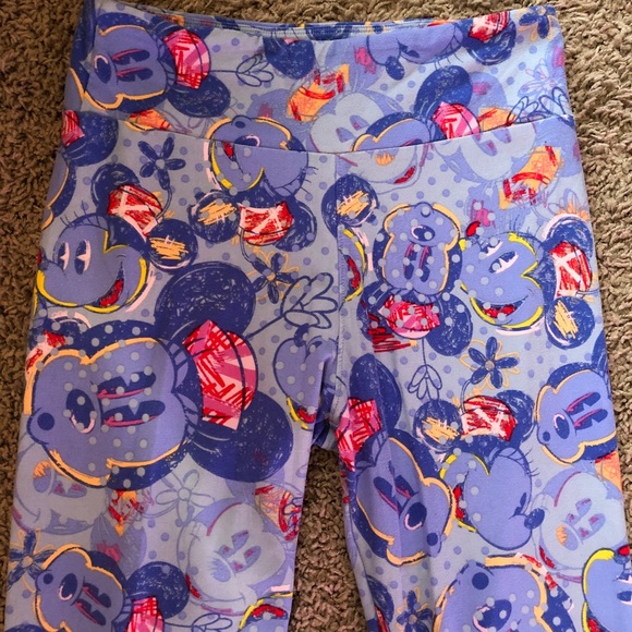 LuLaRoe Mickey Mouse Leggings - Picture 3 of 4